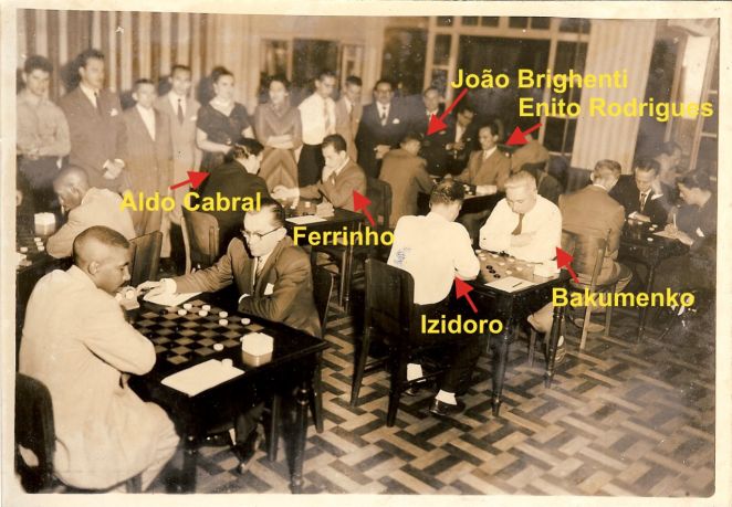 Encontro São Paulo x Rio de Janeiro no Olímpico Clube em 1954
